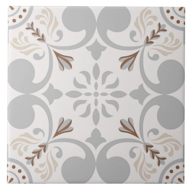 Spanish Portuguese Boho  Ceramic Tile (Front)