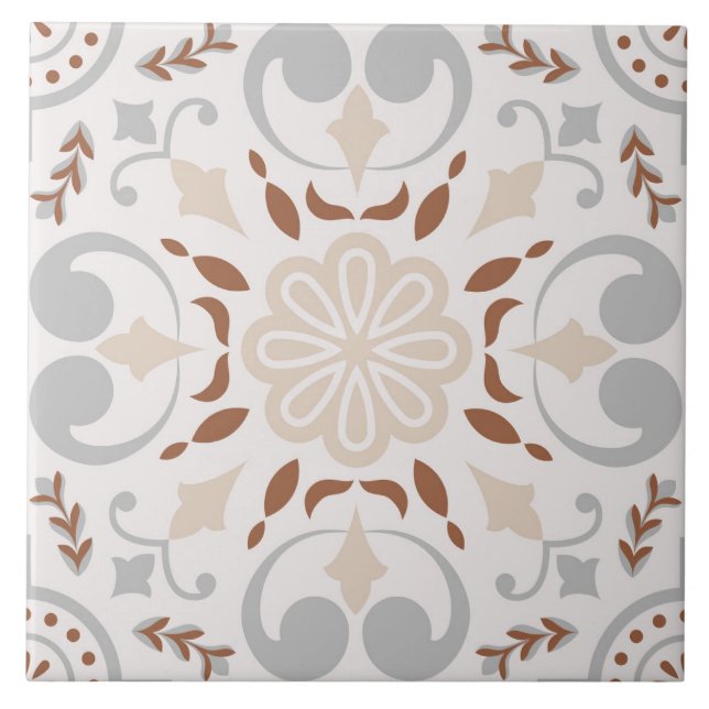 Spanish Portuguese Boho  Ceramic Tile (Front)