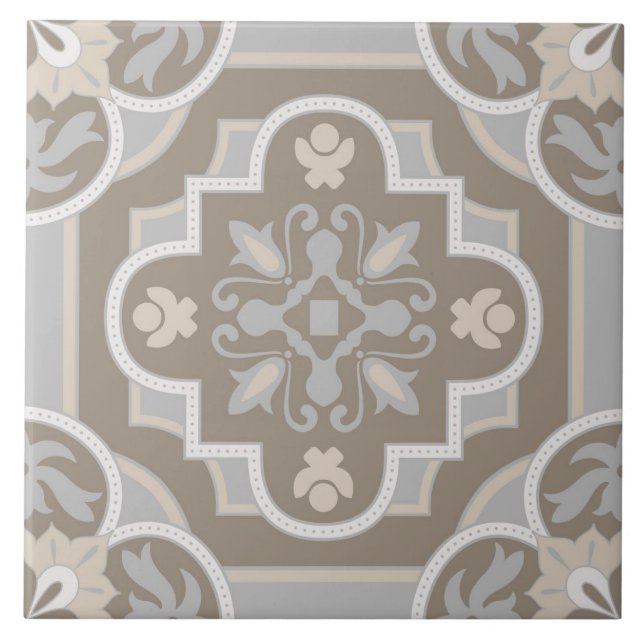 Spanish Portuguese Boho  Ceramic Tile (Front)