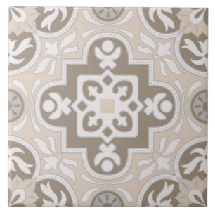 Spanish Portuguese Boho Ceramic Tile