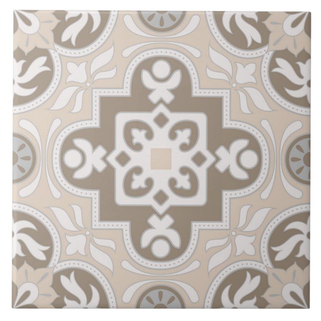 Spanish Portuguese Boho  Ceramic Tile (Front)