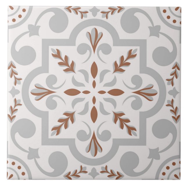 Spanish Portuguese Boho  Ceramic Tile (Front)