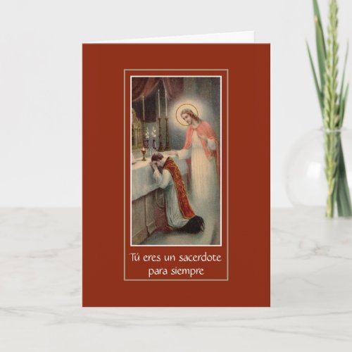 Spanish Priesthood Anniversary Card