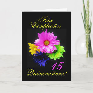 Spanish: Quinceanera 15 y.o. B-day Invitation
