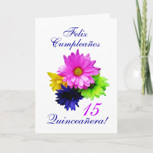 Spanish: Quinceanera 15 y.o. B-day Invitation
