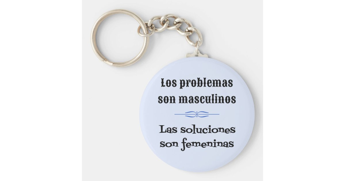 Spanish quote language learning keychain