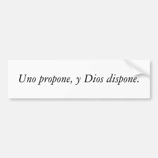 Spanish Quotes Bumper Sticker (Front)