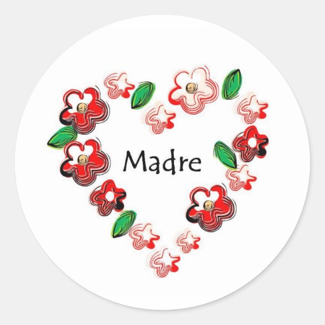 Spanish Quotes Classic Round Sticker (Front)