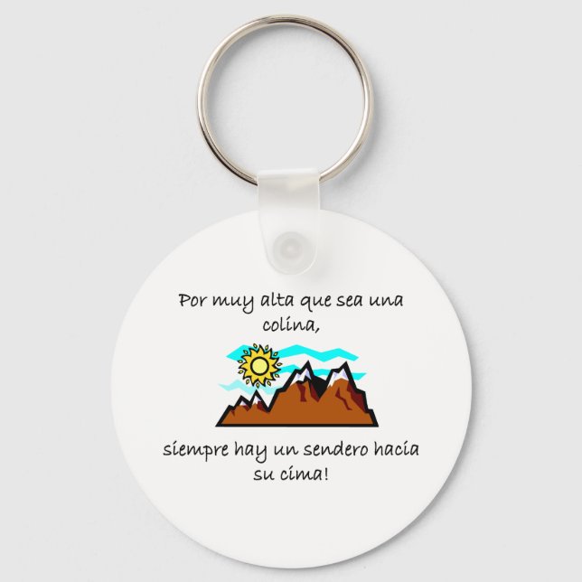 Spanish Quotes Keychain (Front)