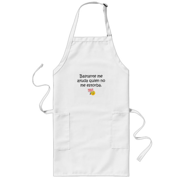 Spanish Quotes Long Apron (Front)