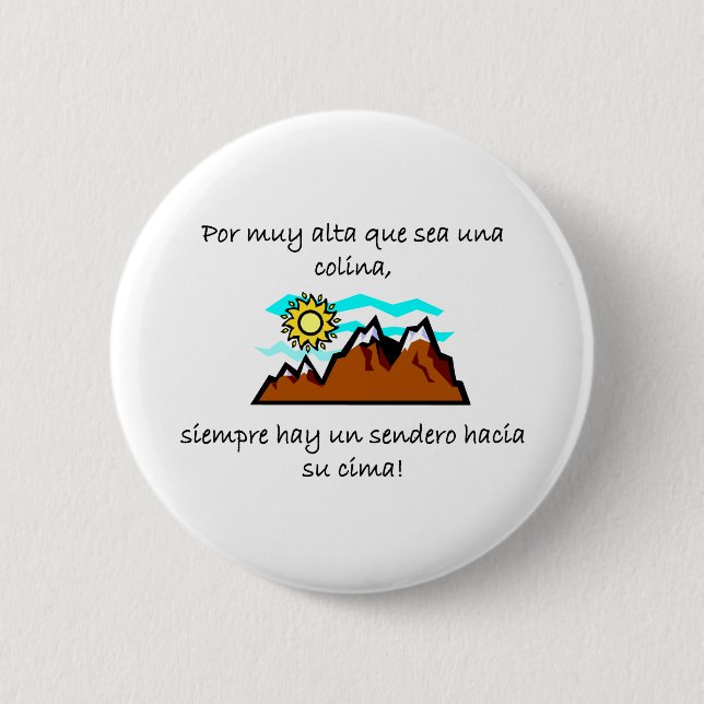 Spanish Quotes Pinback Button (Front)