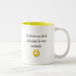 Spanish Quotes Two-Tone Coffee Mug