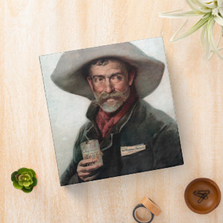 Spanish Ranchero Cowboy in Old West Saloon 3 Ring Binder