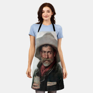 Spanish Ranchero Cowboy in Old West Saloon Apron