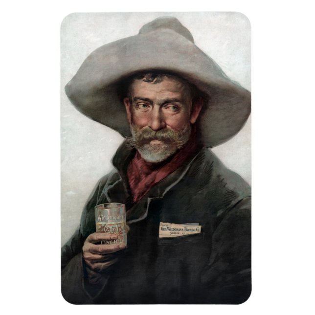 Spanish Ranchero Cowboy in Old West Saloon Magnet (Vertical)