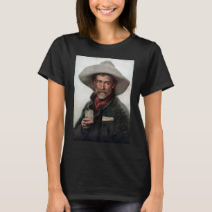 Spanish Ranchero Cowboy in Old West Saloon T-Shirt
