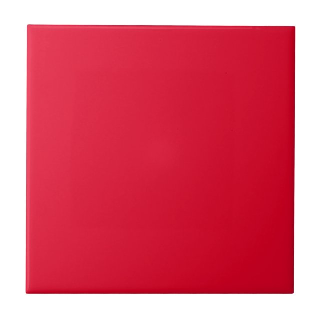 Spanish Red Solid Color Ceramic Tile (Front)