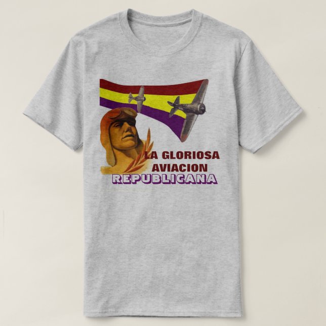Spanish Republic Figther Pilot 1936 T-Shirt (Design Front)