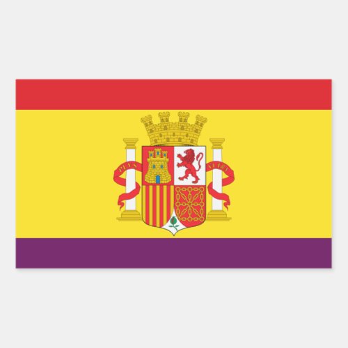 Spanish Republican Flag _ Bandera Repblica Espaa Rectangular Sticker