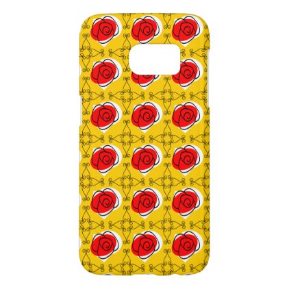 Spanish Rose Corners Multi Samsung Galaxy S7 case