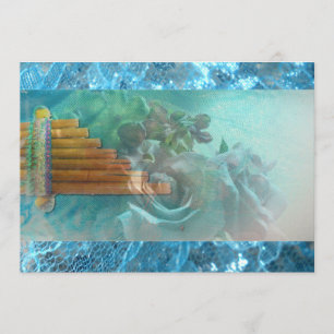 Spanish Rose Native Aztec Peru quinceanera invite