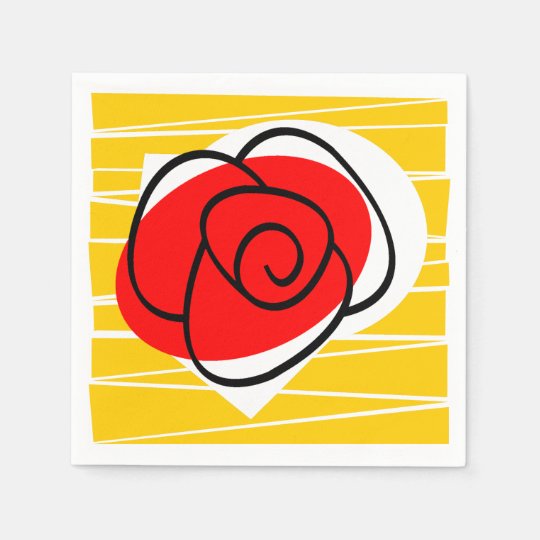 Spanish Rose paper napkin
