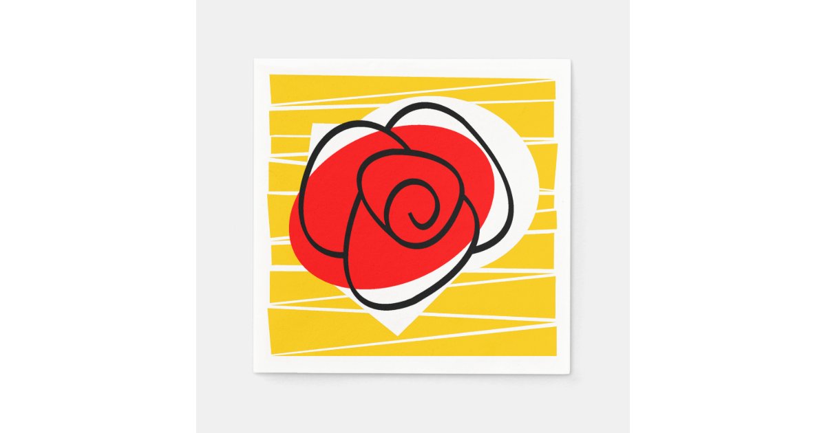 Spanish Rose paper napkin Zazzle