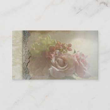 Spanish Rose Quinceanera Invite Business Cards by valeriegayle at Zazzle