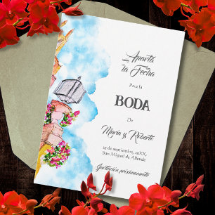 Spanish San Miguel de Allende Save the Date Invitation