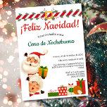Spanish Santa Cena de Nochebuena Christmas Party Invitation<br><div class="desc">Spanish Santa Cena de Nochebuena Christmas Party Invitation Celebrate the holiday season with Santa and Mrs. Claus! This vibrant and festive digital invitation is perfect for your Cena de Nochebuena, Posada Navideña, Fiesta de Navidad, or any joyful holiday gathering. Available as an instant digital download, it’s easy to share with...</div>