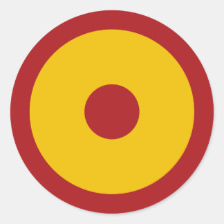 Spanish scarapella classic round sticker
