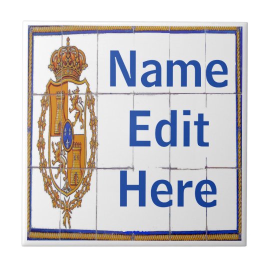 Spanish Seal Letter & House Number Tiles