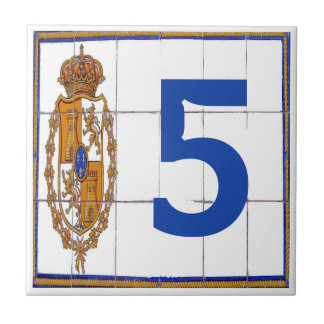 Spanish Seal Letter & House Number Tiles