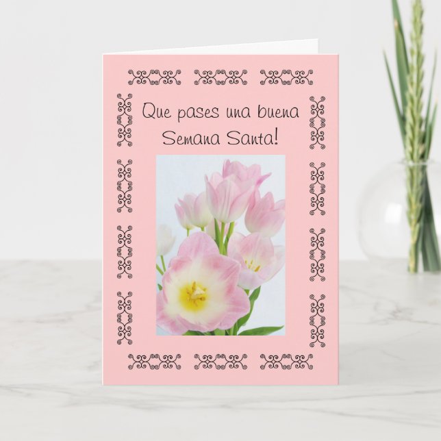 Spanish: Semana Santa/Pascua/ Easter #2 Holiday Card (Front)