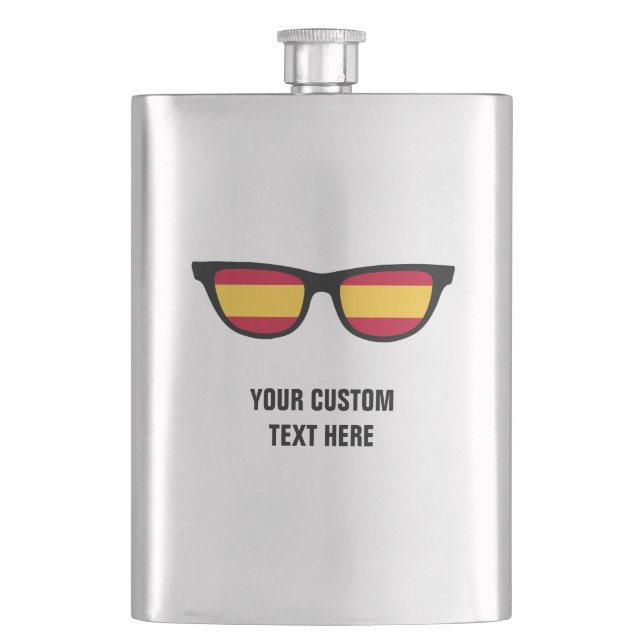Spanish Shades custom flask (Front)