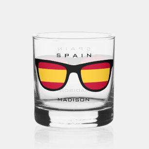 Spanish Shades custom name Whiskey Glass