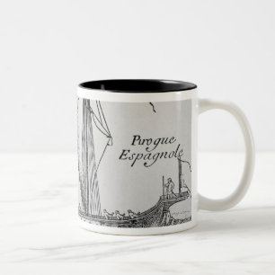 Spanish Ship' Two-Tone Coffee Mug