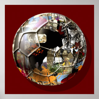 Spanish Soccer ball - Culture & football can mix ! Poster