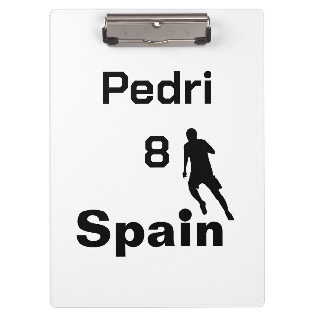 Spanish Soccer, customizable Clipboard (Front)