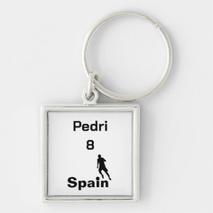 Spanish Soccer, customizable Keychain