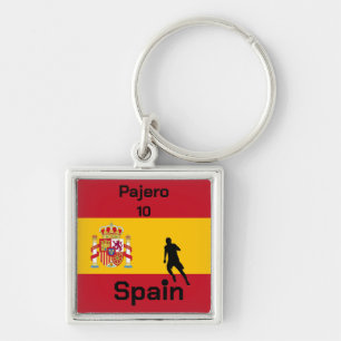 Spanish Soccer, customizable Keychain