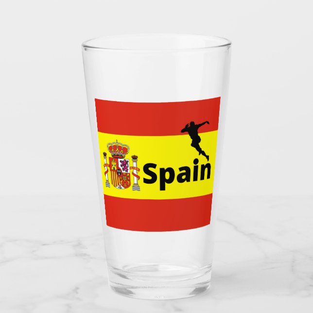 Spanish soccer player Glass (Front)