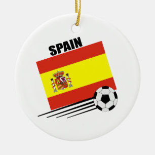 Spanish Soccer Team Ceramic Ornament