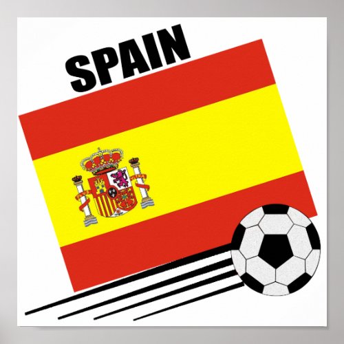 Spanish Soccer Team Poster