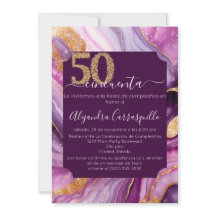 Spanish Sophisticated Agate 50th Birthday Party