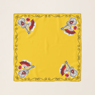 Spanish Souvenirs 4 Corners scarf chiffon