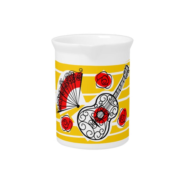 Spanish Souvenirs Beverage Pitcher (Front)