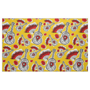 Spanish Souvenirs Big Small fabric large print