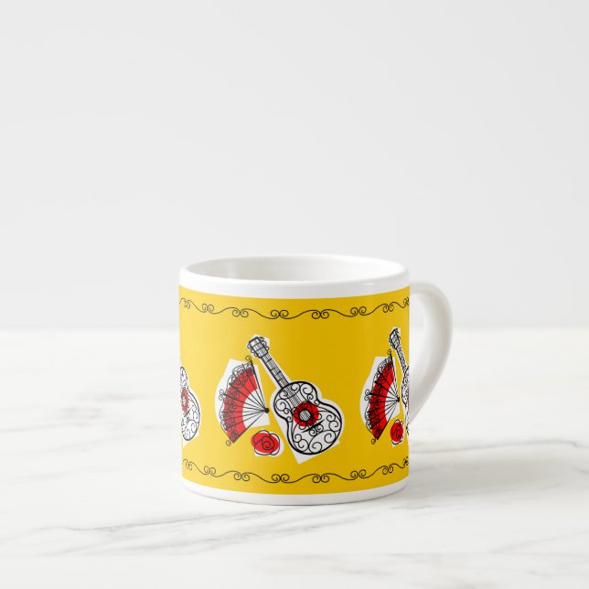 Spanish Souvenirs Border Trio mug espresso (Front Right)