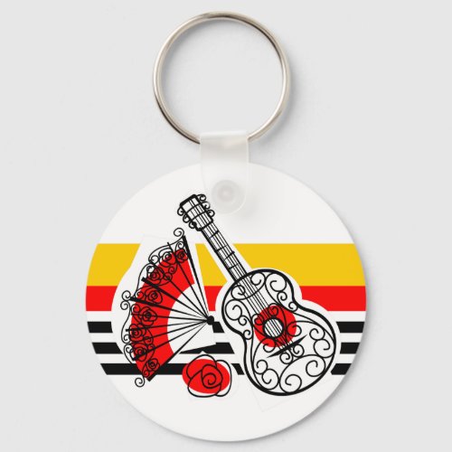 Spanish Souvenirs Classic Stripe keychain